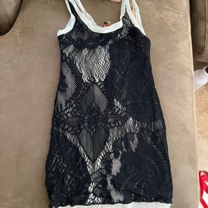 jean paul gaultier black sleeveless dress